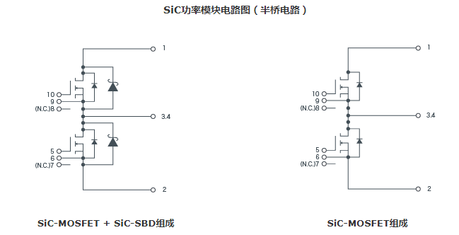 SIC功率模塊電路圖