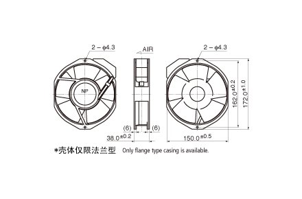散熱風扇外觀圖